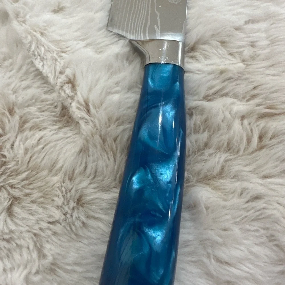 Blue Stainless Steel Kitchen Knife